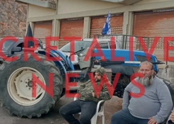 Αγρότες: Για 3η μέρα στους δρόμους οι αγροτοκτηνοτρόφοι του Κρήτης
