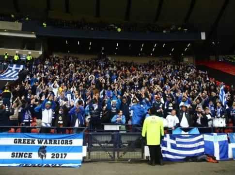 Εθνική: Με 2000 Έλληνες φιλάθλους στο πλευρό της για τη νίκη στη Σκωτία