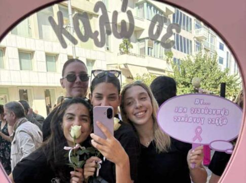 #kalw_se από τις αθλήτριες του Ερασιτέχνη ΟΦΗ-Δυναμικό «παρών» στη δράση για τον καρκίνο του μαστού