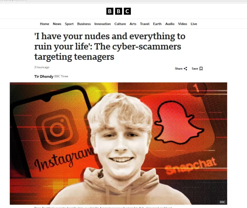 «Με τις γυμνές φωτογραφίες σου θα σε καταστρέψω»: Οι κυβερνο-απατεώνες που στοχεύουν τους εφήβους