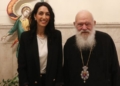 Με τον αρχιεπίσκοπο Ιερώνυμο συναντήθηκε η Κατερίνα Σπυριδάκη
