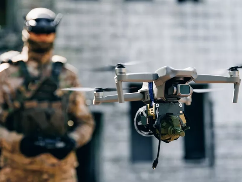 Στρατιωτικό drone σε δράση