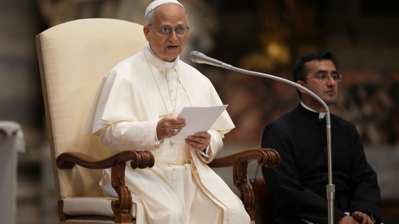 Πάπας Λέων ΙΔ': Υπάρχουν «πολύ ενδιαφέροντα στοιχεία» στο αμερικανικό σχέδιο για τη Γάζα