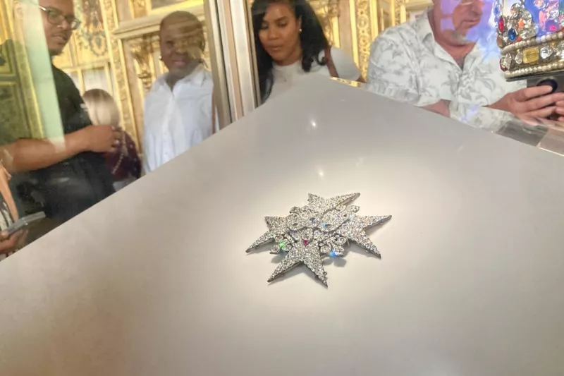 jewelry in the Apollo Gallery of the Louvre museum