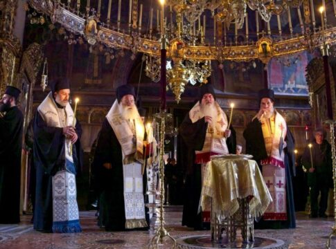 Στο Άγιο Όρος ο Αρχιεπίσκοπος Ευγένιος για το μνημόσυνο του κρητικού Αγιορείτη Γέροντα Βασίλειου Γοντικάκη