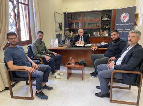 Τα ζητήματα της περιοχής Φοινικιάς – Μαλάδων στη συνάντηση με τον πρόεδρο του Επιμελητηρίου Ηρακλείου