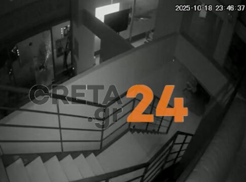 Βίντεο ντοκουμέντο από την επιδρομή κουκουλοφόρων σε μεσιτικό γραφείο και τράπεζες