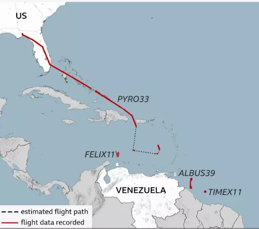 Αμερικανικά αεροσκάφη στη Βενεζουέλα