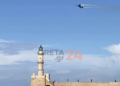 Χανιά: «Μάγεψε» το F16 της ομάδας ΖΕΥΣ πάνω από το Ενετικό Λιμάνι