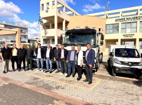 Ενίσχυση του στόλου του Δήμου Μαλεβιζίου με τρία νέα οχήματα