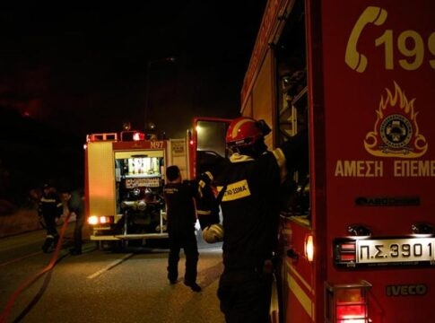 Επισκοπή Ηρακλείου: Έρευνα για την πυρκαγιά σε αποθήκη τροφίμων – Μεγάλες ζημιές
