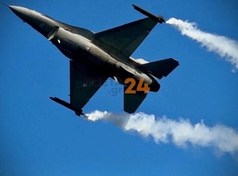 «Έσκισε» τον Ηρακλειώτικο ουρανό και εντυπωσίασε το F16