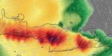 Κακοκαιρία Adel: Οι «κόκκινες» και οι «κίτρινες» περιοχές της Κρήτης – τι αναφέρει το νέο Έκτακτο Δελτίο