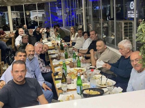 Οι Δημήτρηδες του Ερασιτέχνη ΟΦΗ παρέθεσαν δείπνο, στα μέλη του Διοικητικού Συμβουλίου