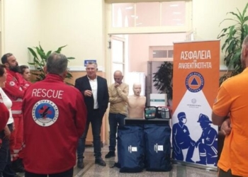 Παράδοση εξοπλισμού σε εθελοντικές ομάδες της Π.Ε. Χανίων στο πλαίσιο του προγράμματος «ΖΩΗ»