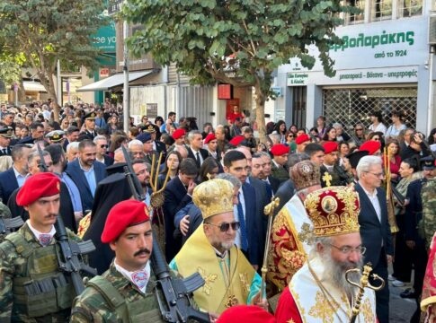 Στην πανηγυρική θεία λειτουργία για τον Άγιο Μηνά ο Χάρης Μαμουλάκης