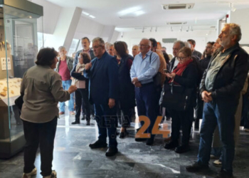 Στο μουσείο Αρχαίας Ελεύθερνας ο Δημήτρης Κουτσούμπας