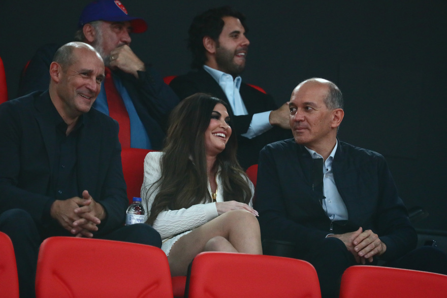 Στο ΣΕΦ για τον αγώνα του Ολυμπιακού με τη Ζαλγκίρις η Κίμπερλι Γκιλφόιλ - Δείτε φωτογραφίες 