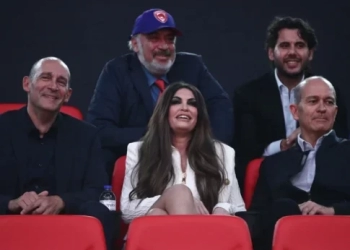 Στο ΣΕΦ για τον αγώνα του Ολυμπιακού με τη Ζαλγκίρις η Κίμπερλι Γκιλφόιλ