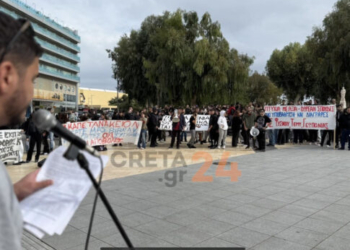 Στους δρόμους εκπαιδευτικοί, μαθητές και φοιτητές – Συλλαλητήρια σε Ηράκλειο και Χανιά