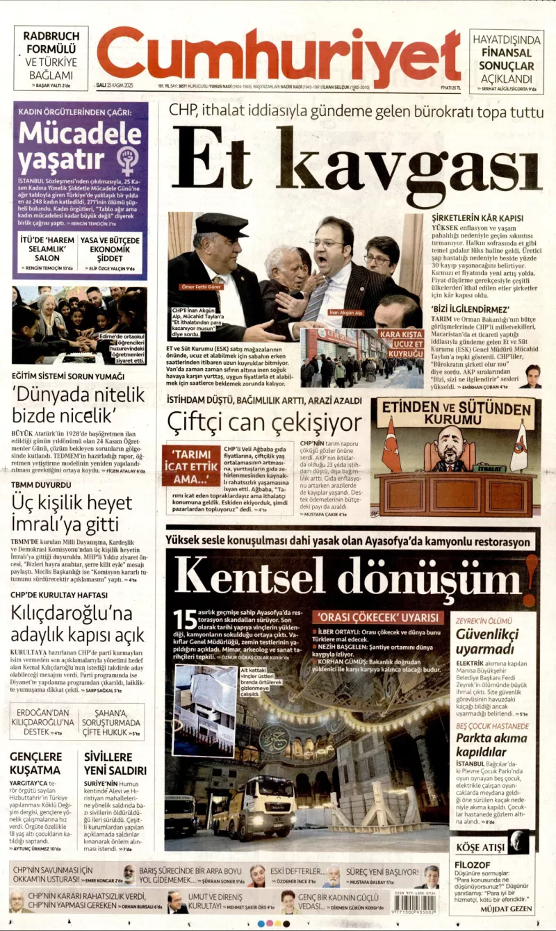 cumhuriyet aya sofya