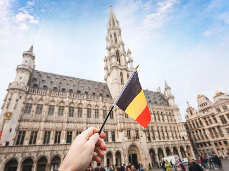 Σημαία Βελγίου Βρυξέλλες