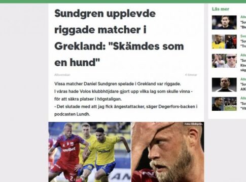 Βόμβες Σούντγκρεν για Βόλο και Σέρρες: «Στήσαμε τα ματς για να πέσει η Καλλιθέα»