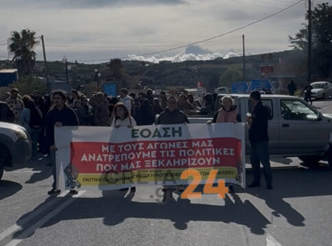 Αγροτικές κινητοποιήσεις: Στα Πεζά το πρώτο μπλόκο στην Κρήτη