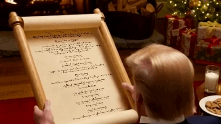 Μπήκες μόνος σου στη «μαύρη λίστα» (προς απέλαση) - Cartoon βίντεο του Λευκού Οίκου με τον Άγιο... Τραμπ