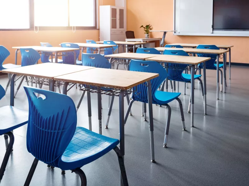 Άδεια σχολική αίθουσα
