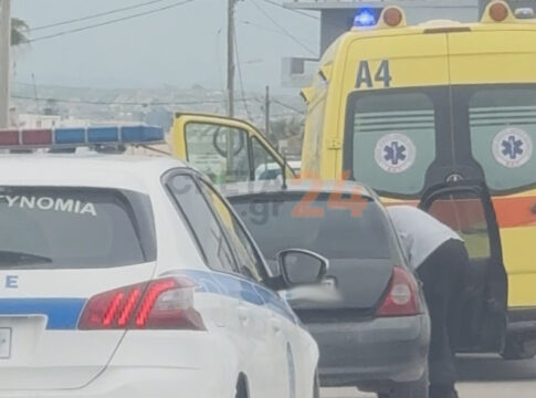 Hράκλειο: Τροχαίο στην παραλιακή προκάλεσε κυκλοφοριακό κομφούζιο