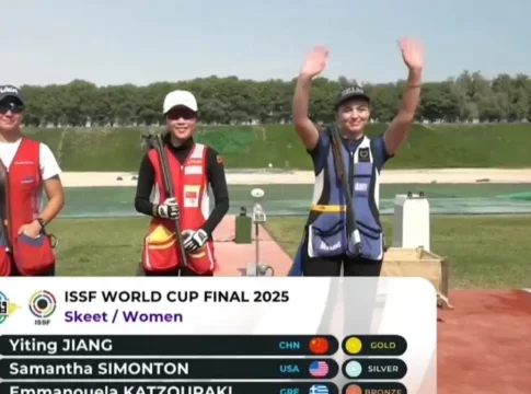 Η Εμμανουέλα Κατζουράκη κατέκτησε το χάλκινο μετάλλιο στο Παγκόσμιο Κύπελλο σκοποβολής της Ντόχα
