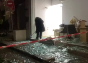 Ισχυρή έκρηξη σε υποκατάστημα τράπεζας στον Εύοσμο Θεσσαλονίκης