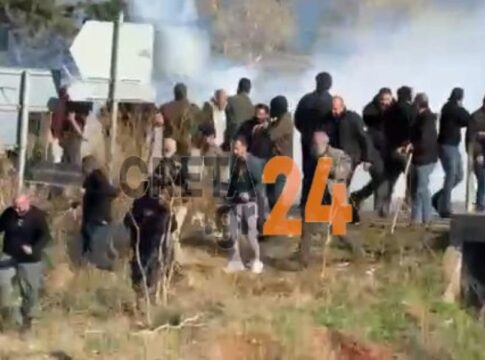 Κρήτη – Αγροτικές κινητοποιήσεις: Διαψεύδει η ΕΛ.ΑΣ. τα περί χρήσης πλαστικών σφαιρών στα επεισόδια