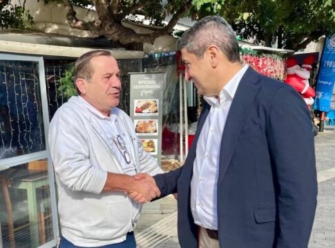 Λευτέρης Αυγενάκης: Ευχές από το στολισμένο Ηράκλειο