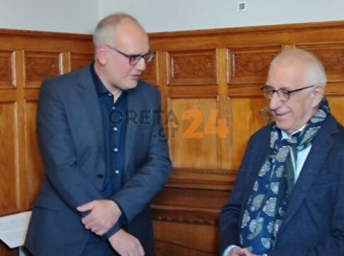 Στα Χανιά ο ΠτΒ Νικήτας Κακλαμάνης – Φωτογραφίες