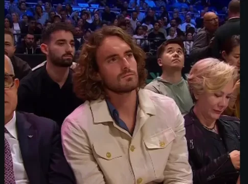 Στέφανος Τσιτσιπάς: Παρακολούθησε τον αγώνα της Ντουμπάι BC με την Μιλάνο