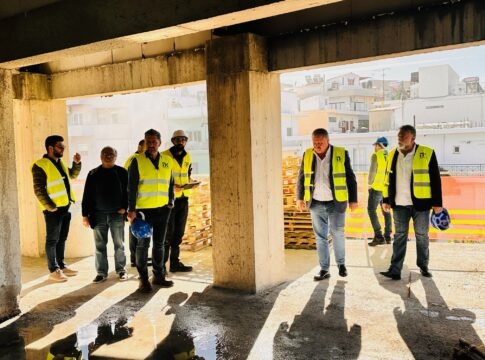 Στο έργο κατασκευής του Πολιτιστικού Γαζίου ο Μενέλαος Μποκέας