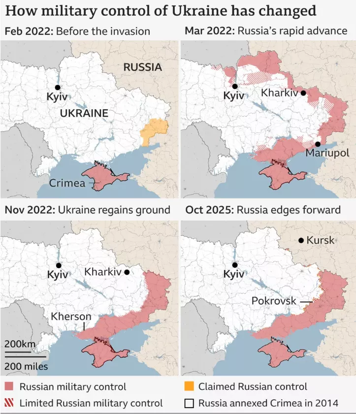 Χάρτης στην Ουκρανία