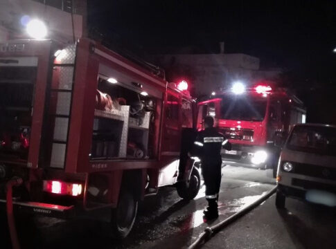 Χανιά: Φορτηγό κάηκε ολοσχερώς