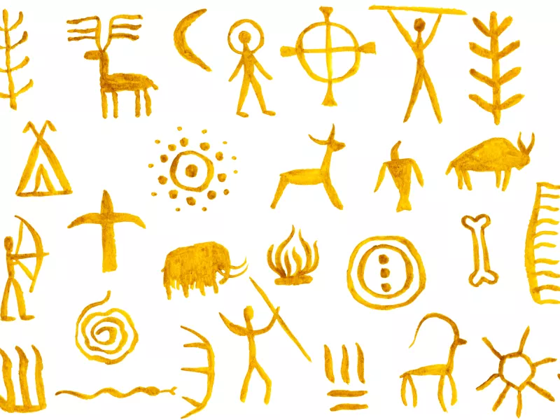 Ζώα σε τοιχογραφία