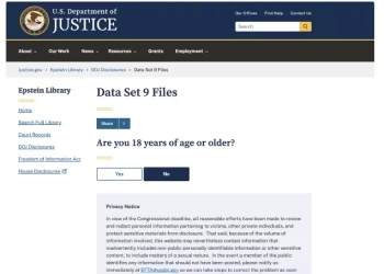 Φάκελοι Έπσταϊν: Στη δημοσιότητα 3 εκατ. έγγραφα από το Υπουργείο Δικαιοσύνης