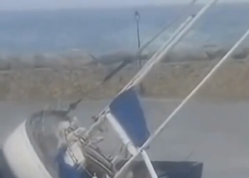 Γαύδος: Οι θυελλώδεις άνεμοι βύθισαν δέκα σκάφη – Bίντεο του Creta24