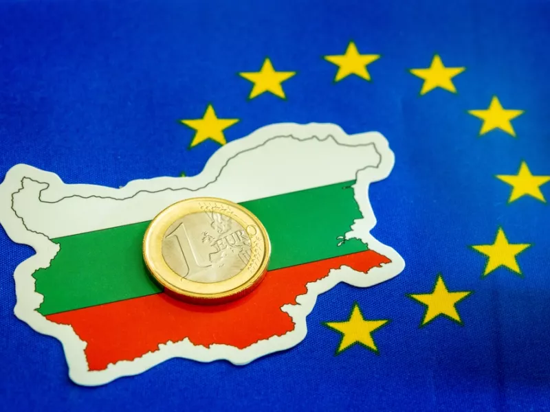 Χάρτης Βουλγαρίας και ευρώ