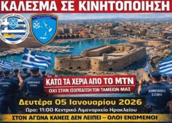 Κάλεσμα σε πανελλαδική κινητοποίηση από τους λιμενικούς στην Κρήτη