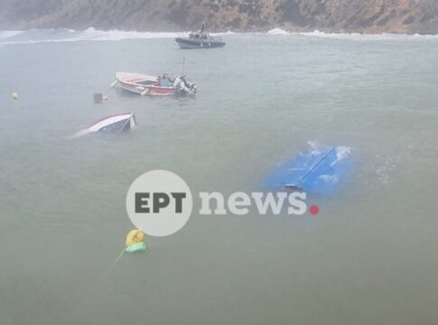 Κινδύνευσε σκάφος της Frontex στη Γαύδο από τους θυελλώδεις ανέμους