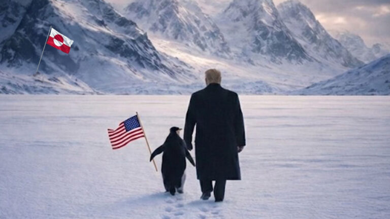 Κλαίει το Χ με την ΑΙ φωτογραφία του Τραμπ με πιγκουίνο στη Γροιλανδία - «Δεν έχουμε πιγκουίνους εδώ» 