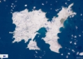 Λήμνος όπως... Αρκτική: Δορυφορική φωτογραφία δείχνει ολόλευκο το νησί
