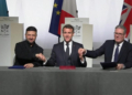 Μακρόν, Στάρμερ και Ζελένσκι υπέγραψαν δήλωση προθέσεων για την ανάπτυξη πολυεθνικής δύναμης στην Ουκρανία
