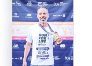 Μιχάλης Χρυσοχεράκης: Έτρεξε στη Νέα Υόρκη και συγκέντρωσε 11.000 ευρώ για την αιματολογική του ΠΑΓΝΗ